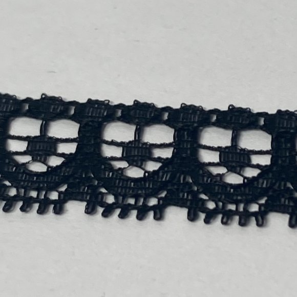 Black Heart Lace Trim 12 Rolls Offray Crafts Scrapbook Card Making Gift 7/16" - Picture 1 of 11